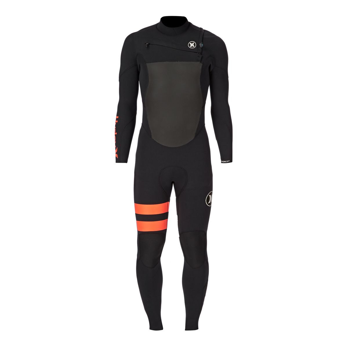 Hurley Fusion 5/3mm Chest Zip Wetsuit - Black