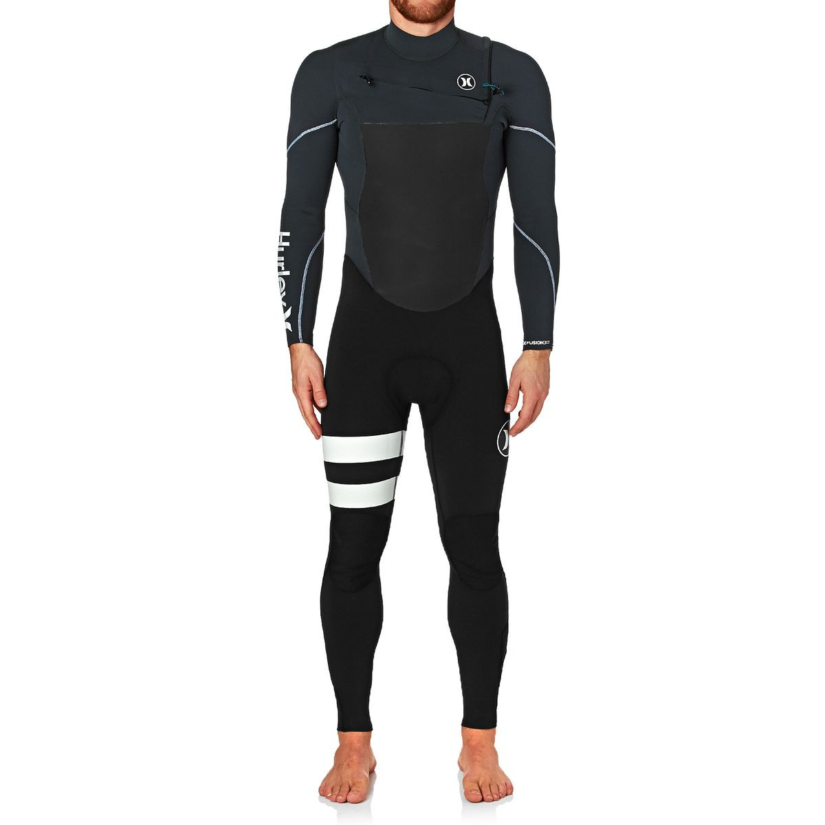 Hurley Fusion 3/2mm 2017 Chest Zip Wetsuit - Anthracite
