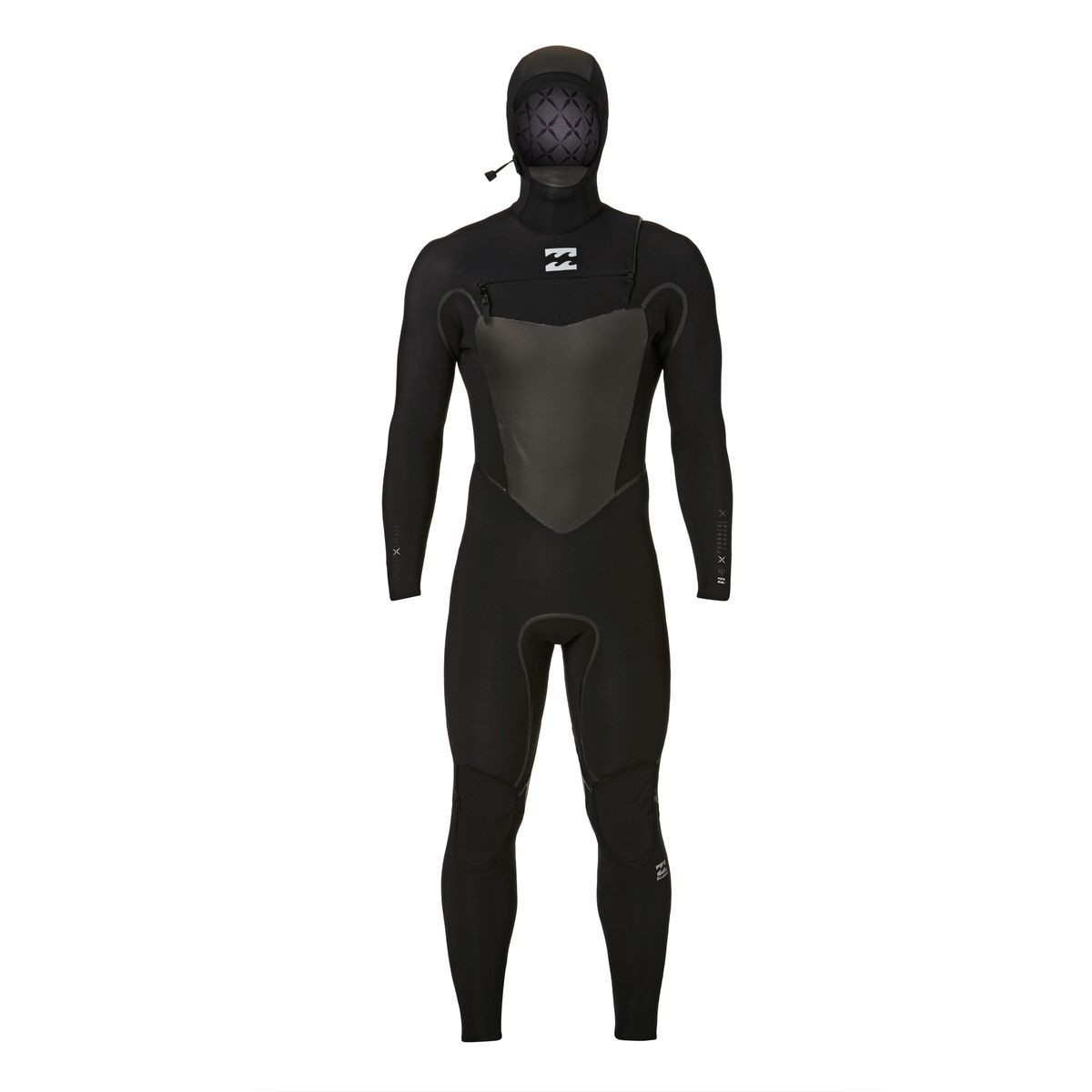 Billabong Furnace Carbon X 6/5mm 2018 Hooded Chest Zip Wetsuit - Black