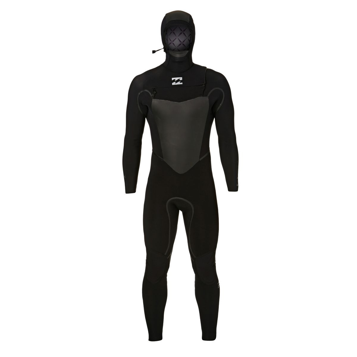 Billabong Furnace Carbon X 7/6mm 2018 Hooded Chest Zip Wetsuit - Black